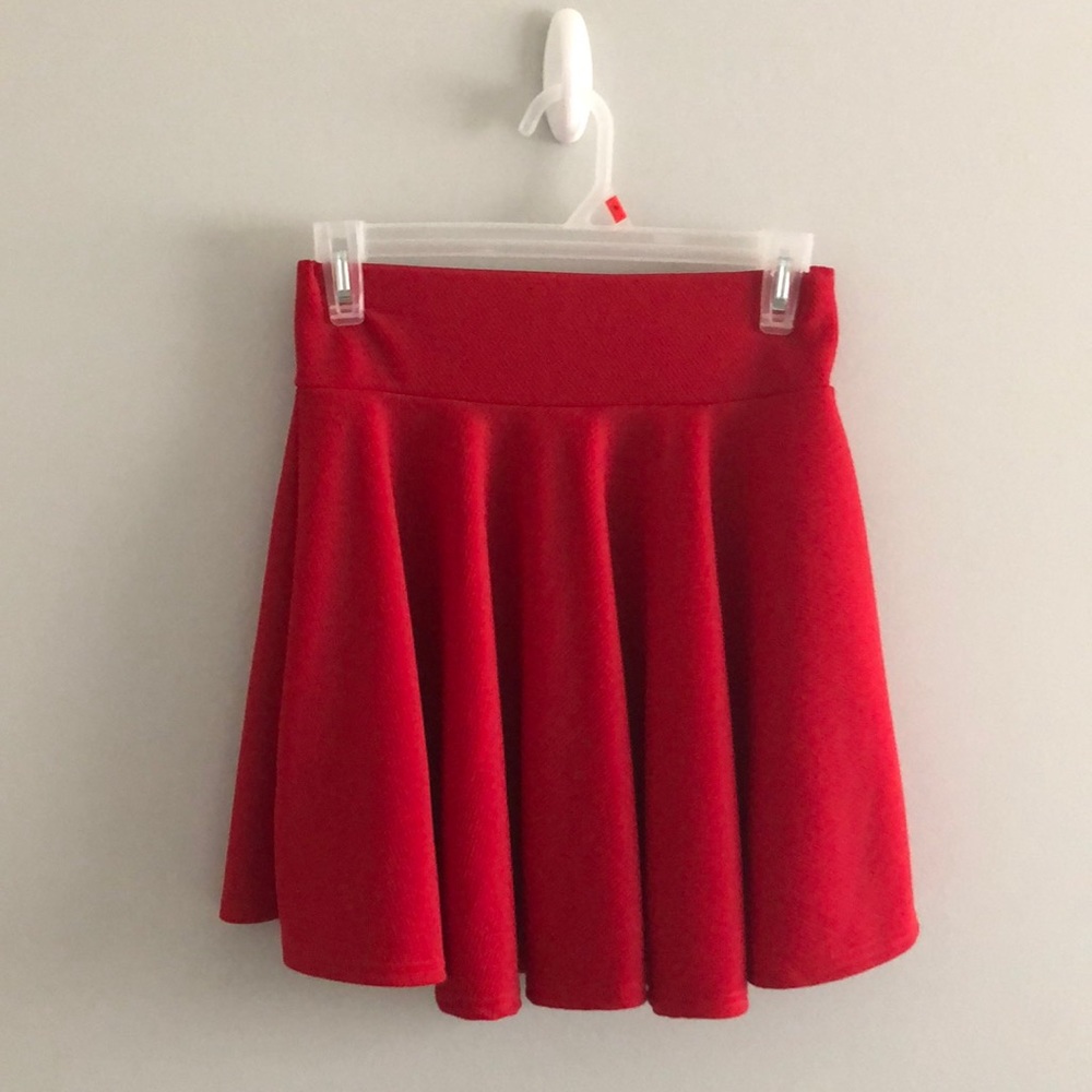 Red Skater Skirt